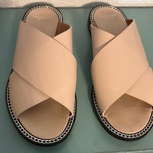 Givenchy Women's Beige Cross-Strap Sandals